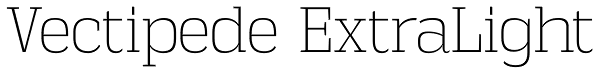 Vectipede ExtraLight Font