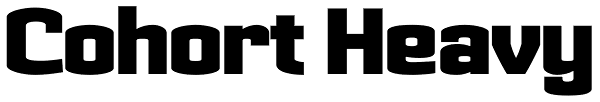 Cohort Heavy Font