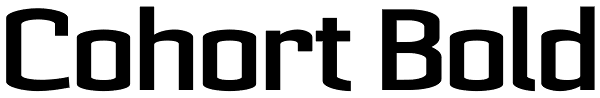 Cohort Bold Font