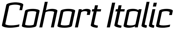 Cohort Italic Font