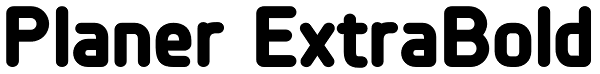 Planer ExtraBold Font