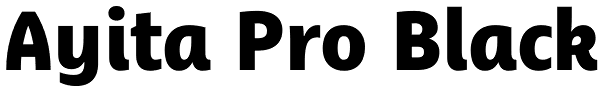 Ayita Pro Black Font