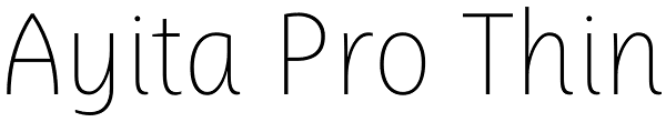 Ayita Pro Thin Font