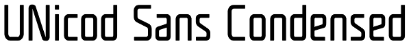 UNicod Sans Condensed Font