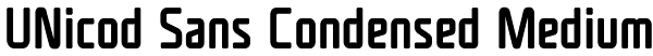 UNicod Sans Condensed Medium Font