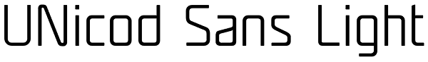 UNicod Sans Light Font