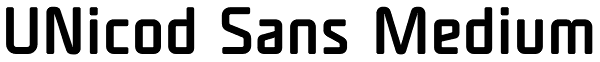 UNicod Sans Medium Font
