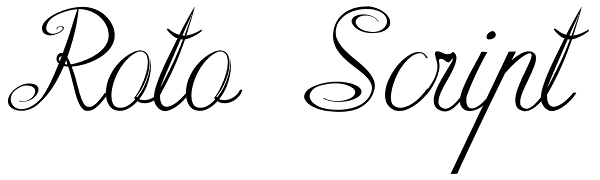 Roto Script Font