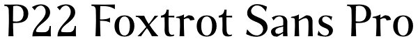 P22 Foxtrot Sans Pro Font