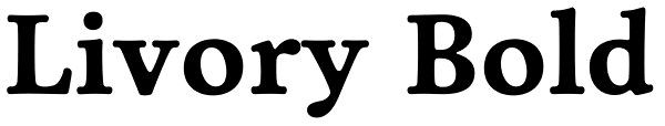 Livory Bold Font