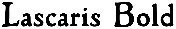 Lascaris Bold Font