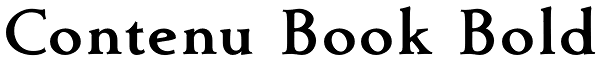 Contenu Book Bold Font