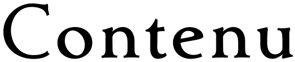 Contenu Font