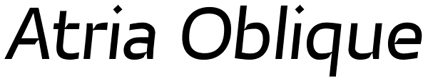 Atria Oblique Font