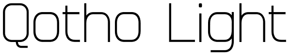 Qotho Light Font