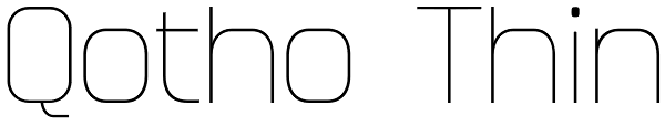 Qotho Thin Font