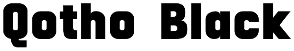 Qotho Black Font