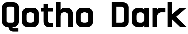 Qotho Dark Font