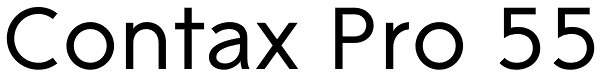 Contax Pro 55 Font