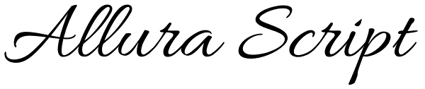 Allura Script Font