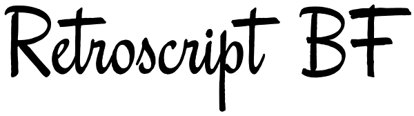 Retroscript BF Font