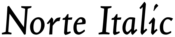 Norte Italic Font