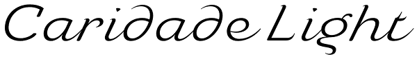 Caridade Light Font