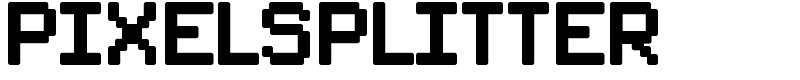 PixelSplitter Font