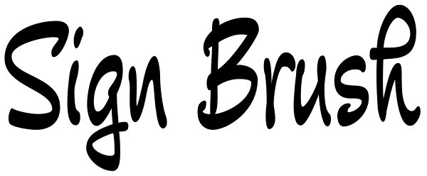 Sign Brush Font