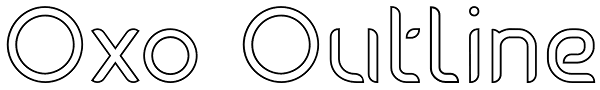 Oxo Outline Font