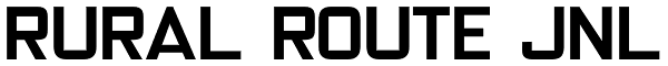 Rural Route JNL Font