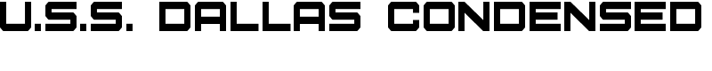 U.S.S. Dallas Condensed Font