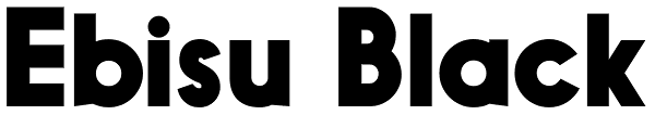 Ebisu Black Font