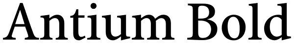 Antium Bold Font