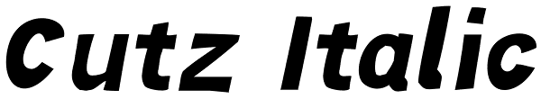 Cutz Italic Font