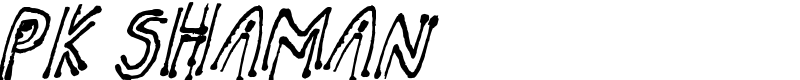 pk shaman Font