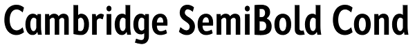 Cambridge SemiBold Cond Font