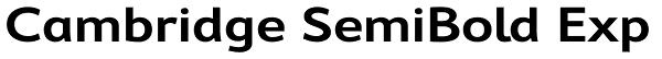 Cambridge SemiBold Exp Font