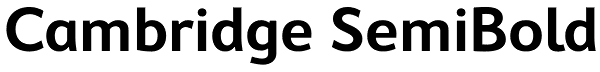 Cambridge SemiBold Font