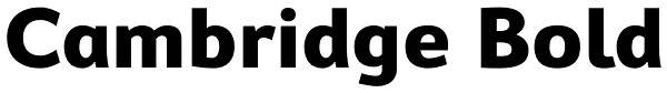 Cambridge Bold Font