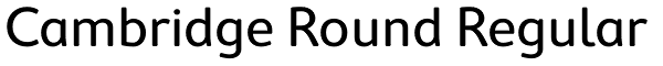 Cambridge Round Regular Font