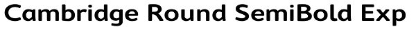 Cambridge Round SemiBold Exp Font