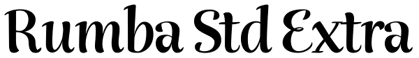 Rumba Std Extra Font