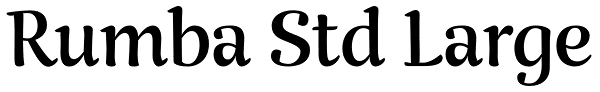 Rumba Std Large Font