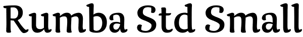 Rumba Std Small Font