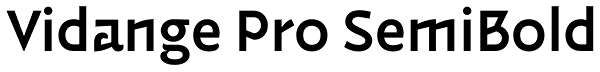 Vidange Pro SemiBold Font