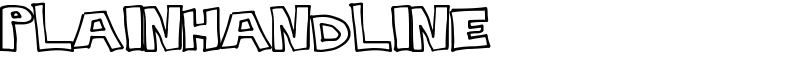 PlainHandline Font