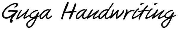 Guga Handwriting Font