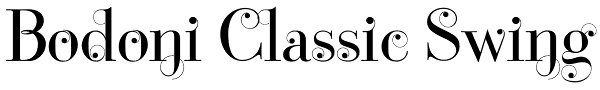 Bodoni Classic Swing Font