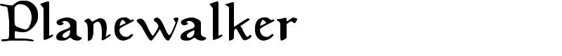 Planewalker Font